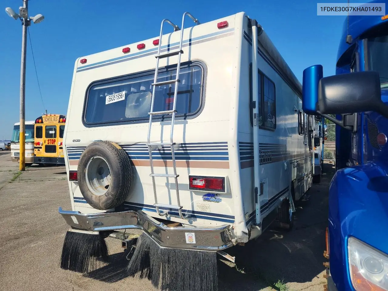 1989 Ford Itasca Rv VIN: 1FDKE30G7KHA01493 Lot: 59351956