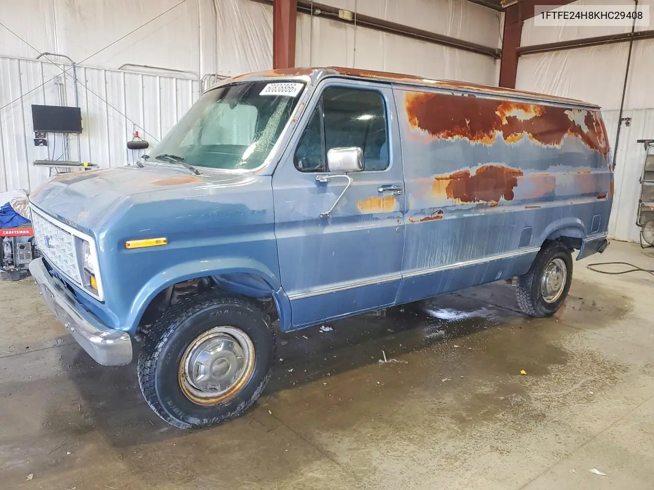1989 Ford Econoline E250 Van VIN: 1FTFE24H8KHC29408 Lot: 60836866