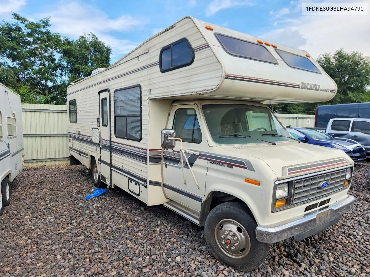 1990 Ford Econoline E350 Cutaway Van VIN: 1FDKE30G3LHA94790 Lot: 59313796