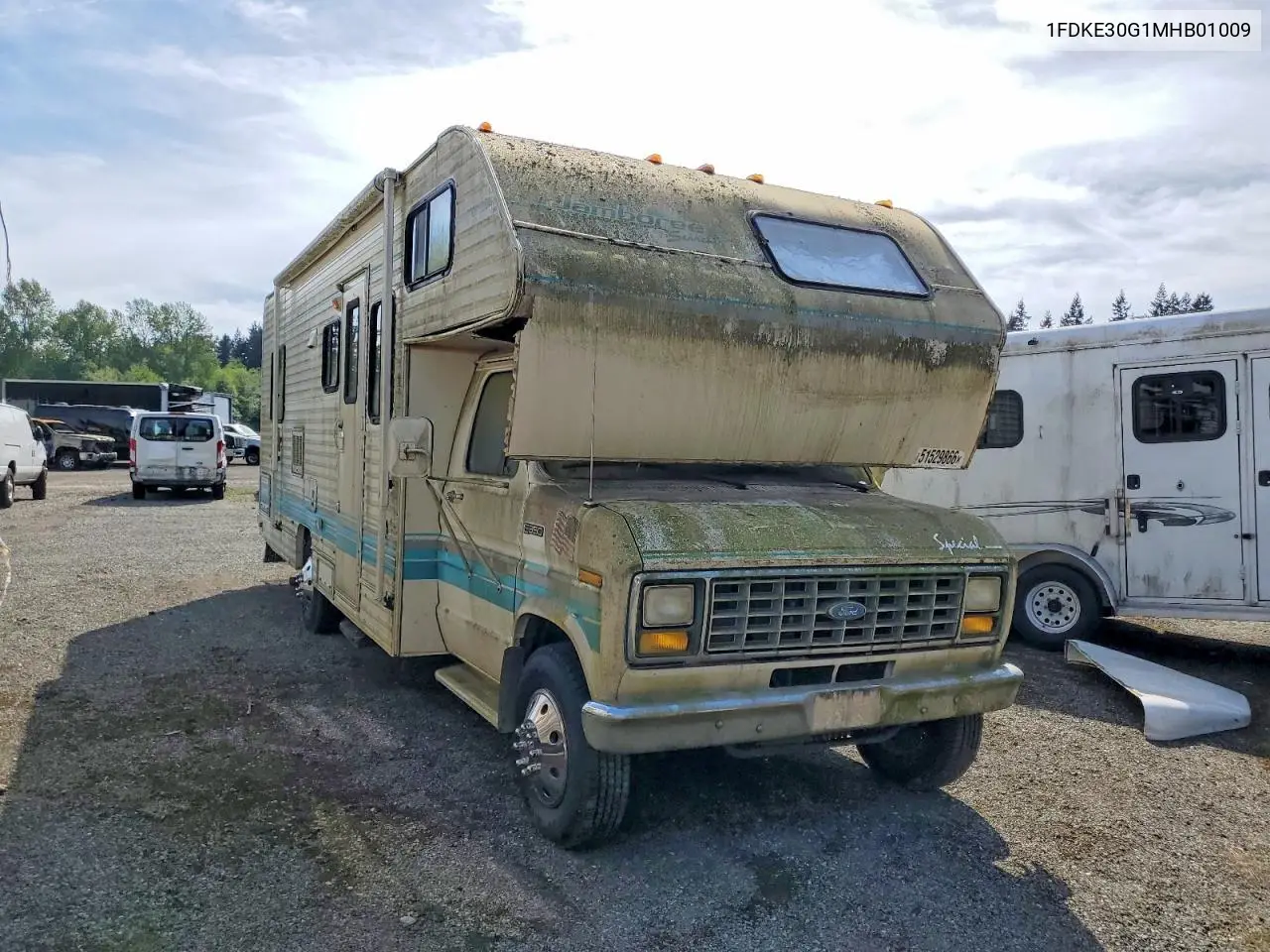 1991 Jamboree Rv VIN: 1FDKE30G1MHB01009 Lot: 51529866