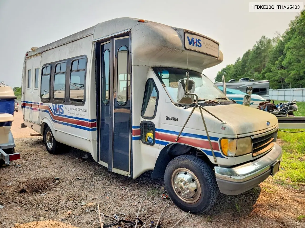 1996 Ford Econoline E350 Cutaway Van VIN: 1FDKE30G1THA65403 Lot: 61183756
