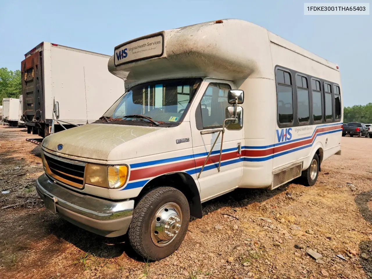 1996 Ford Econoline E350 Cutaway Van VIN: 1FDKE30G1THA65403 Lot: 61183756