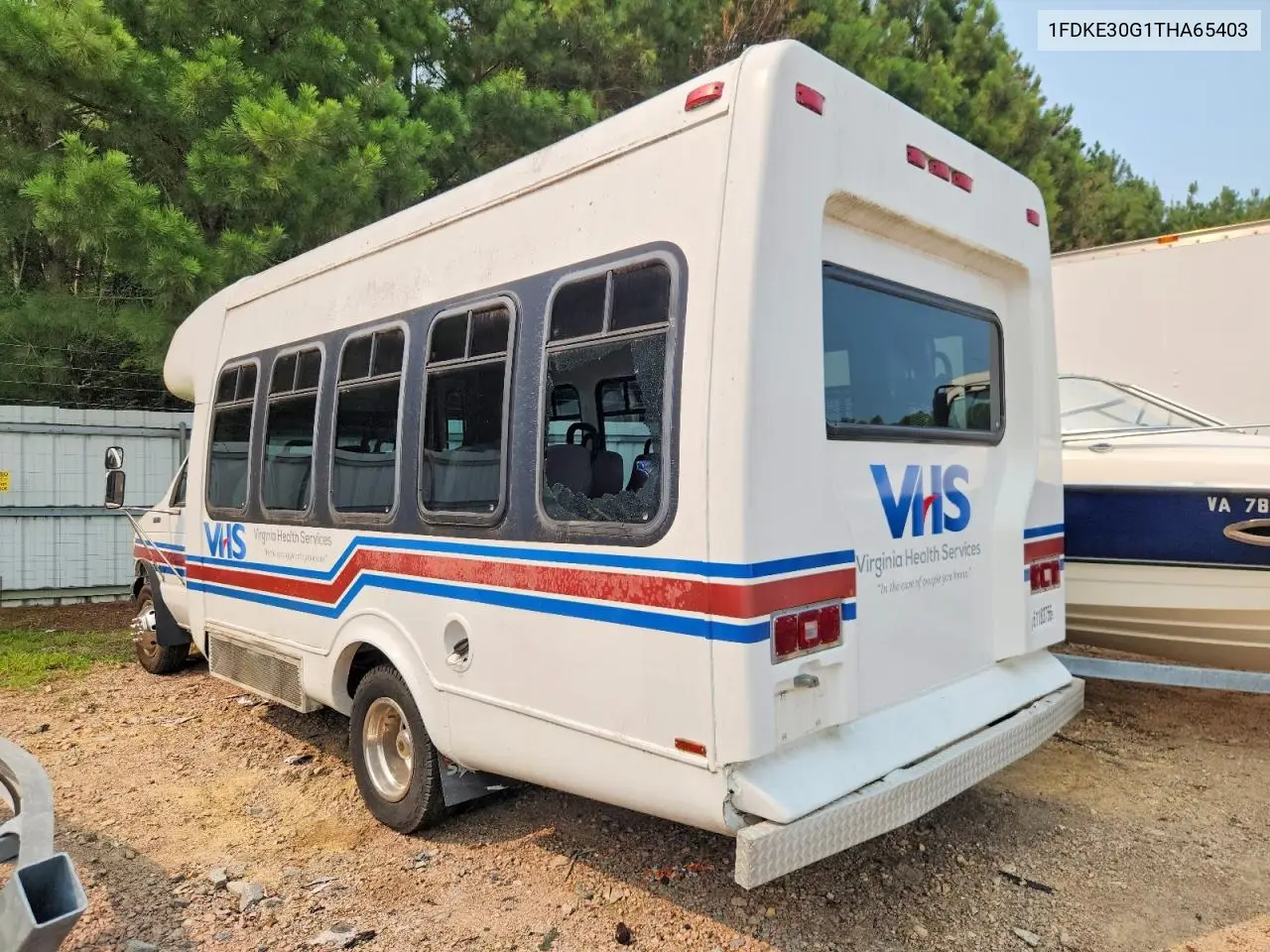 1996 Ford Econoline E350 Cutaway Van VIN: 1FDKE30G1THA65403 Lot: 61183756
