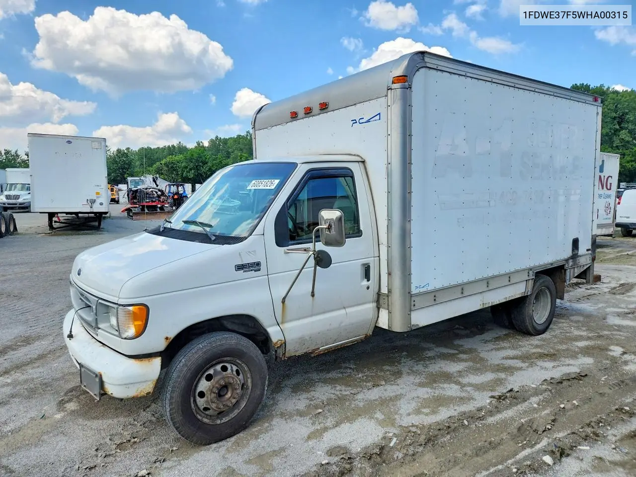 1998 Ford E350 Box Truck VIN: 1FDWE37F5WHA00315 Lot: 60851826