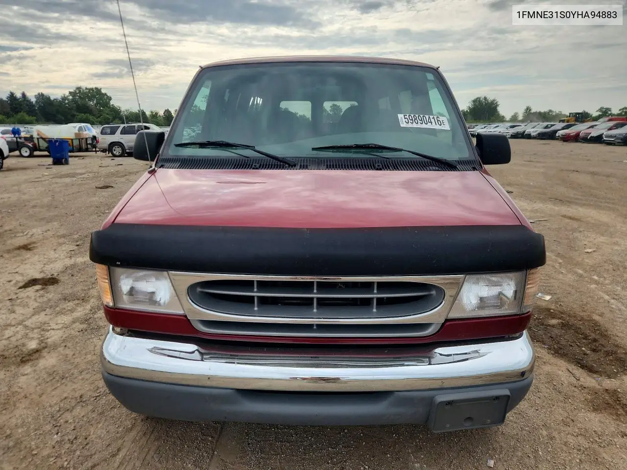 2000 Ford Econoline E350 Super Duty Wagon VIN: 1FMNE31S0YHA94883 Lot: 59890416