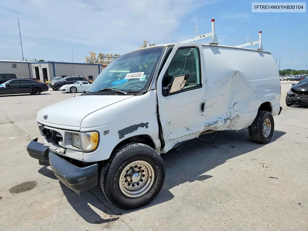 2000 Ford Econoline E150 Van VIN: 1FTRE14WXYHB30104 Lot: 61482336
