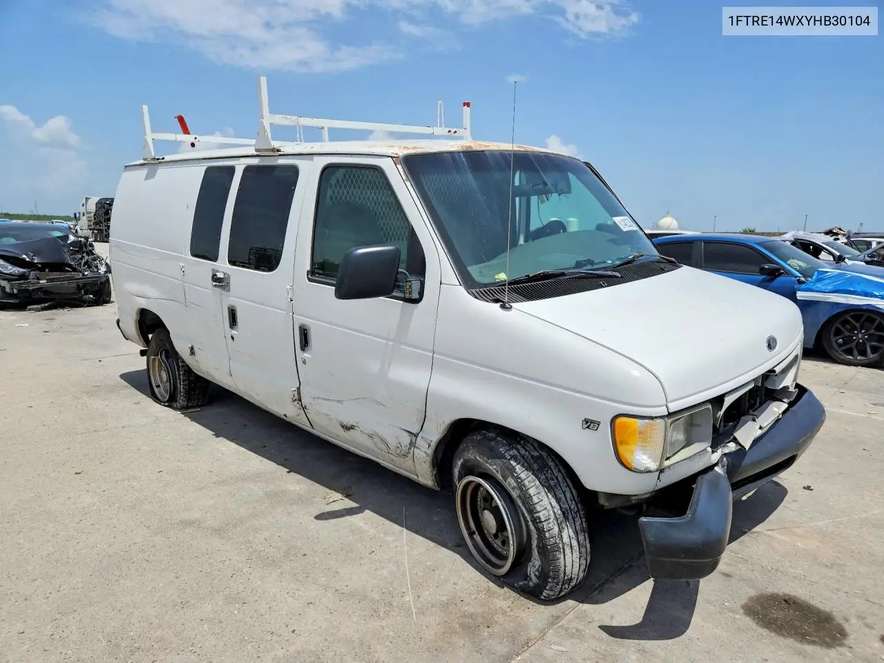 2000 Ford Econoline E150 Van VIN: 1FTRE14WXYHB30104 Lot: 61482336