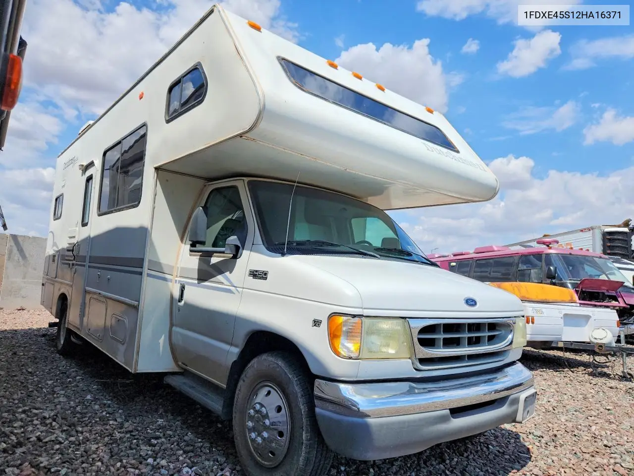 2002 Ford Econoline E450 Super Duty Cutaway Van VIN: 1FDXE45S12HA16371 Lot: 60527366