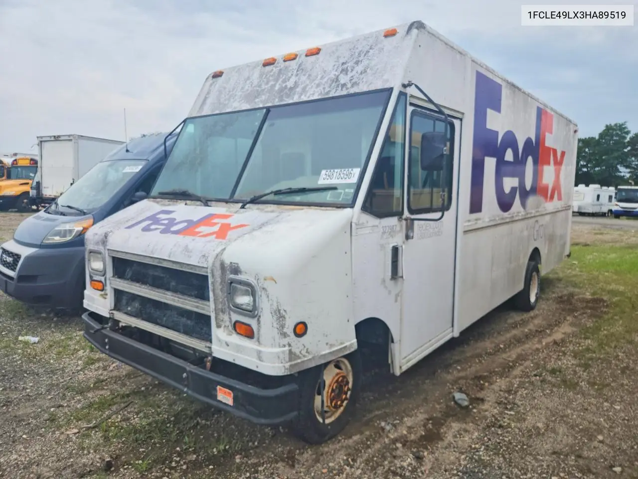 2003 Ford E450 Delivery Truck VIN: 1FCLE49LX3HA89519 Lot: 59818596