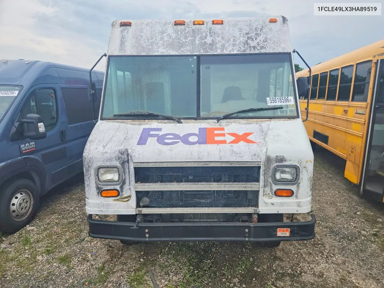 2003 Ford E450 Delivery Truck VIN: 1FCLE49LX3HA89519 Lot: 59818596