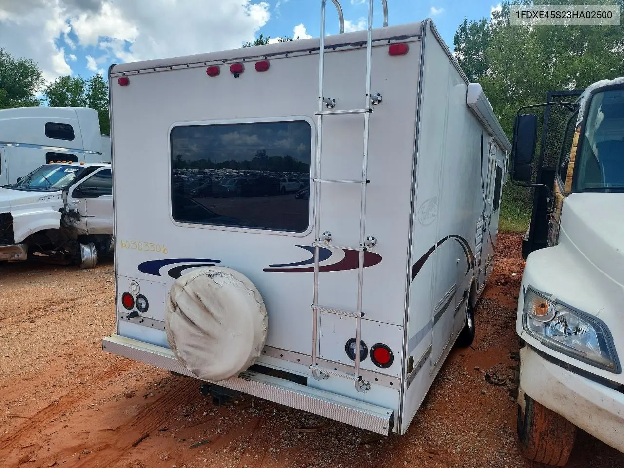 2003 Ford Econoline E450 Super Duty Cutaway Van VIN: 1FDXE45S23HA02500 Lot: 60303306