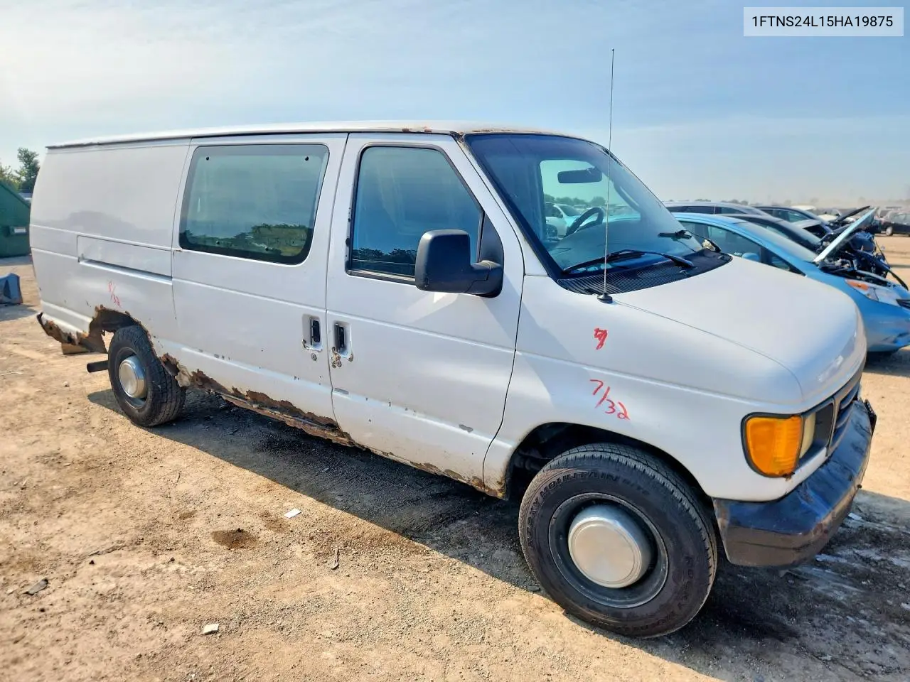 2005 Ford Econoline E250 Van VIN: 1FTNS24L15HA19875 Lot: 59736496