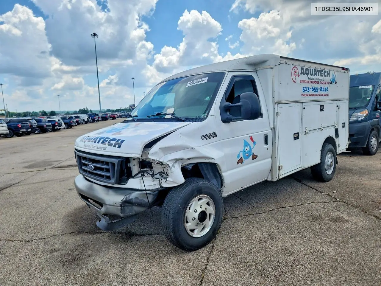 2005 Ford Econoline E350 Super Duty Cutaway Van VIN: 1FDSE35L95HA46901 Lot: 60630646