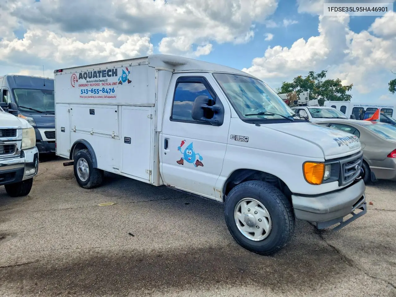 2005 Ford Econoline E350 Super Duty Cutaway Van VIN: 1FDSE35L95HA46901 Lot: 60630646