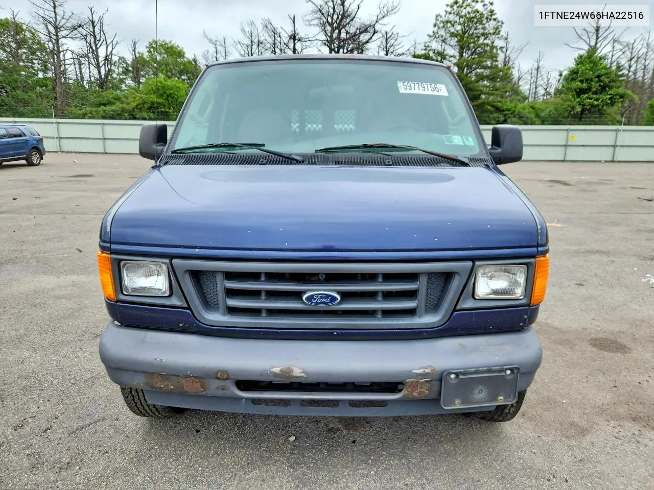 2006 Ford Econoline E250 Van VIN: 1FTNE24W66HA22516 Lot: 59779756