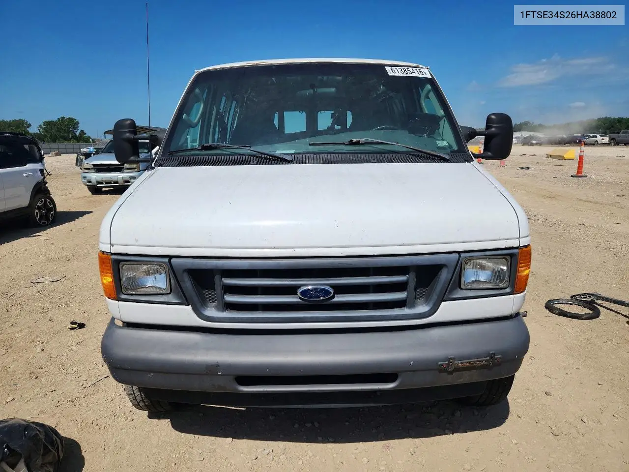 2006 Ford Econoline E350 Super Duty Van VIN: 1FTSE34S26HA38802 Lot: 61385416