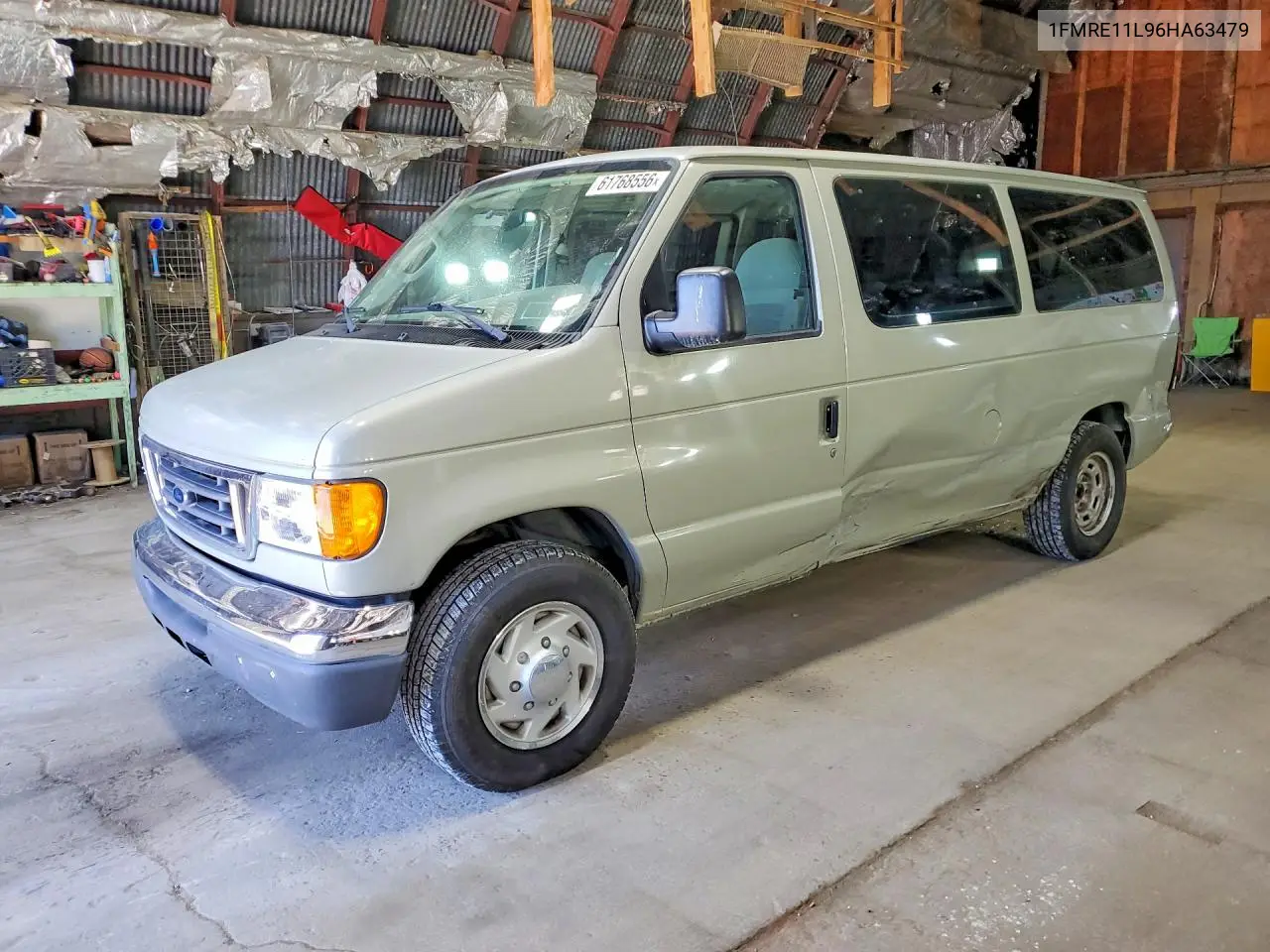 2006 Ford Econoline E150 Wagon VIN: 1FMRE11L96HA63479 Lot: 61768556