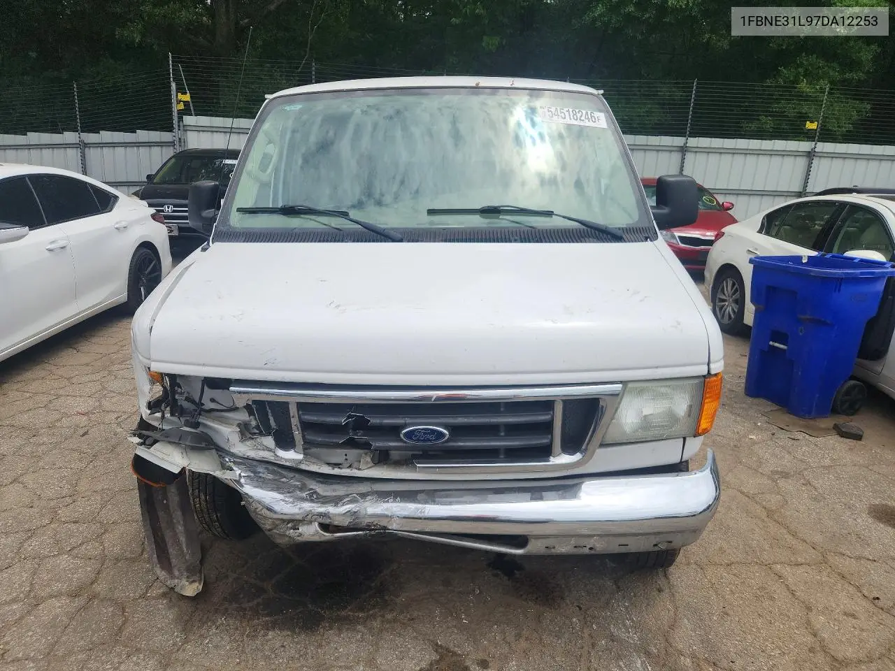 2007 Ford Econoline E350 Super Duty Wagon VIN: 1FBNE31L97DA12253 Lot: 54518246