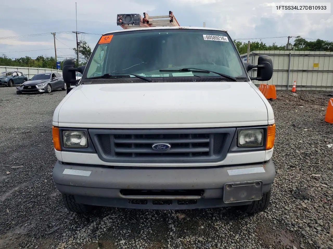 2007 Ford Econoline E350 Super Duty Van VIN: 1FTSS34L27DB10933 Lot: 60589216