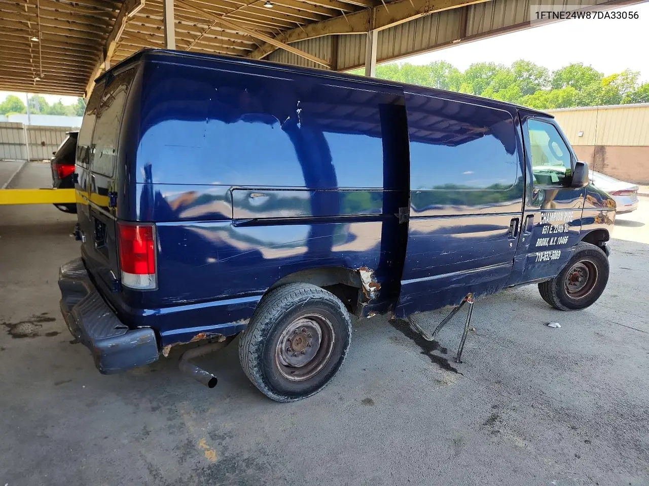 2007 Ford Econoline E250 Van VIN: 1FTNE24W87DA33056 Lot: 60656876