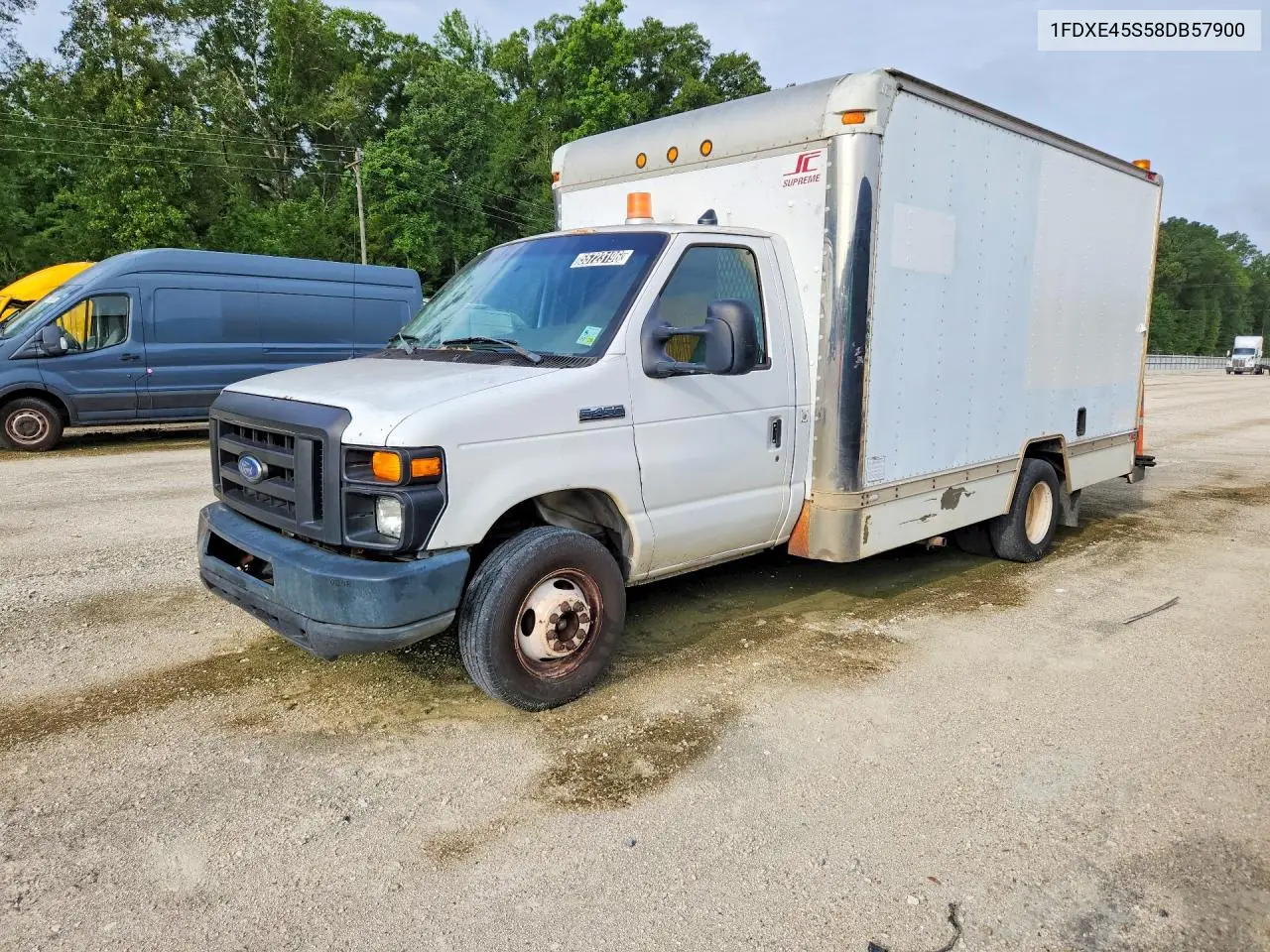 2008 Ford E450 Box Truck VIN: 1FDXE45S58DB57900 Lot: 55723196