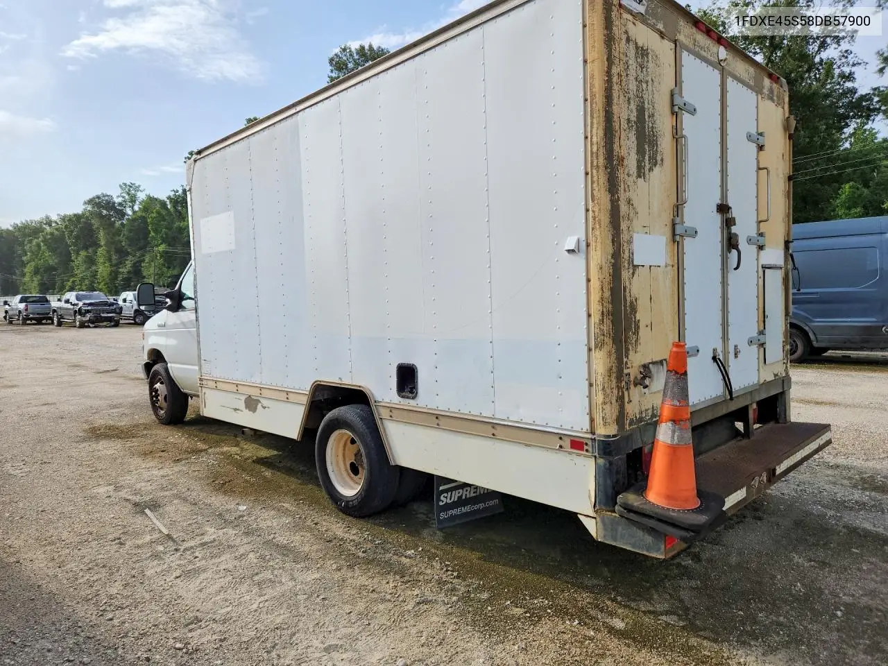 2008 Ford E450 Box Truck VIN: 1FDXE45S58DB57900 Lot: 55723196