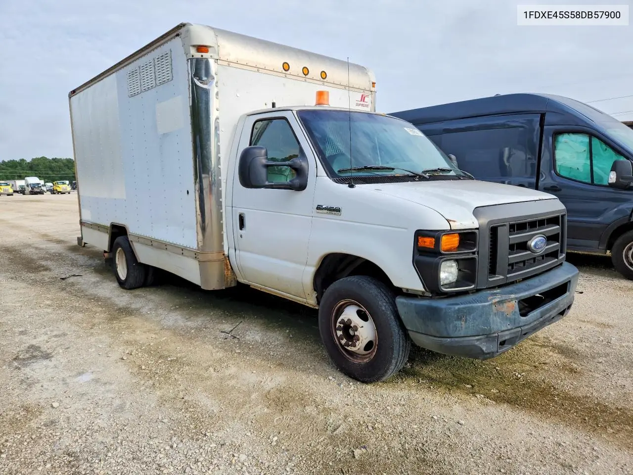 2008 Ford E450 Box Truck VIN: 1FDXE45S58DB57900 Lot: 55723196