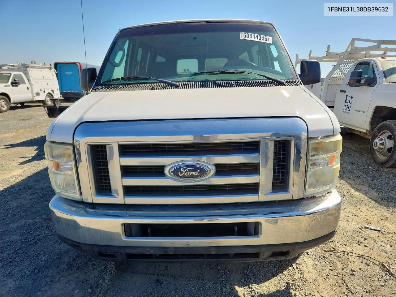 2008 Ford Econoline E350 Super Duty Wagon VIN: 1FBNE31L38DB39632 Lot: 60514356