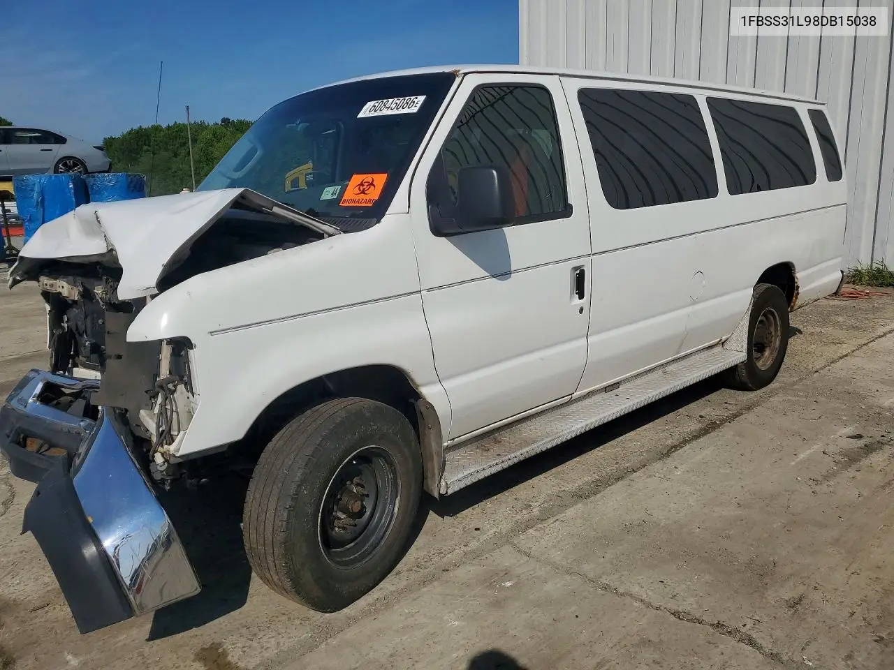 2008 Ford Econoline E350 Super Duty Wagon VIN: 1FBSS31L98DB15038 Lot: 60845086