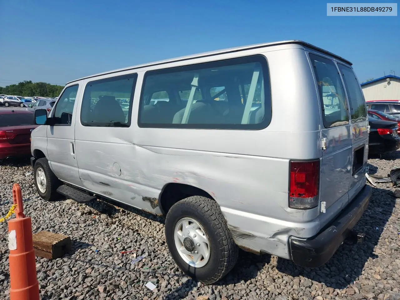 2008 Ford Econoline E350 Super Duty Wagon VIN: 1FBNE31L88DB49279 Lot: 61571616