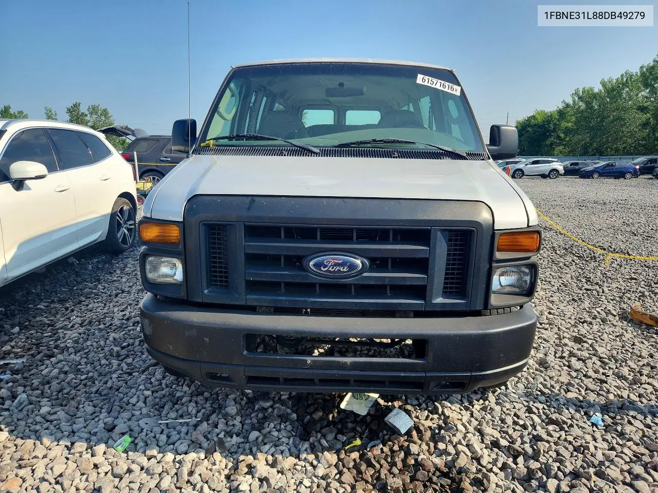2008 Ford Econoline E350 Super Duty Wagon VIN: 1FBNE31L88DB49279 Lot: 61571616