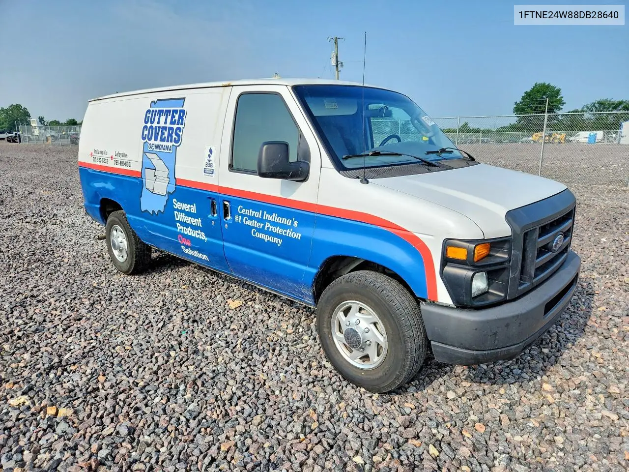 2008 Ford Econoline E250 Van VIN: 1FTNE24W88DB28640 Lot: 61698646