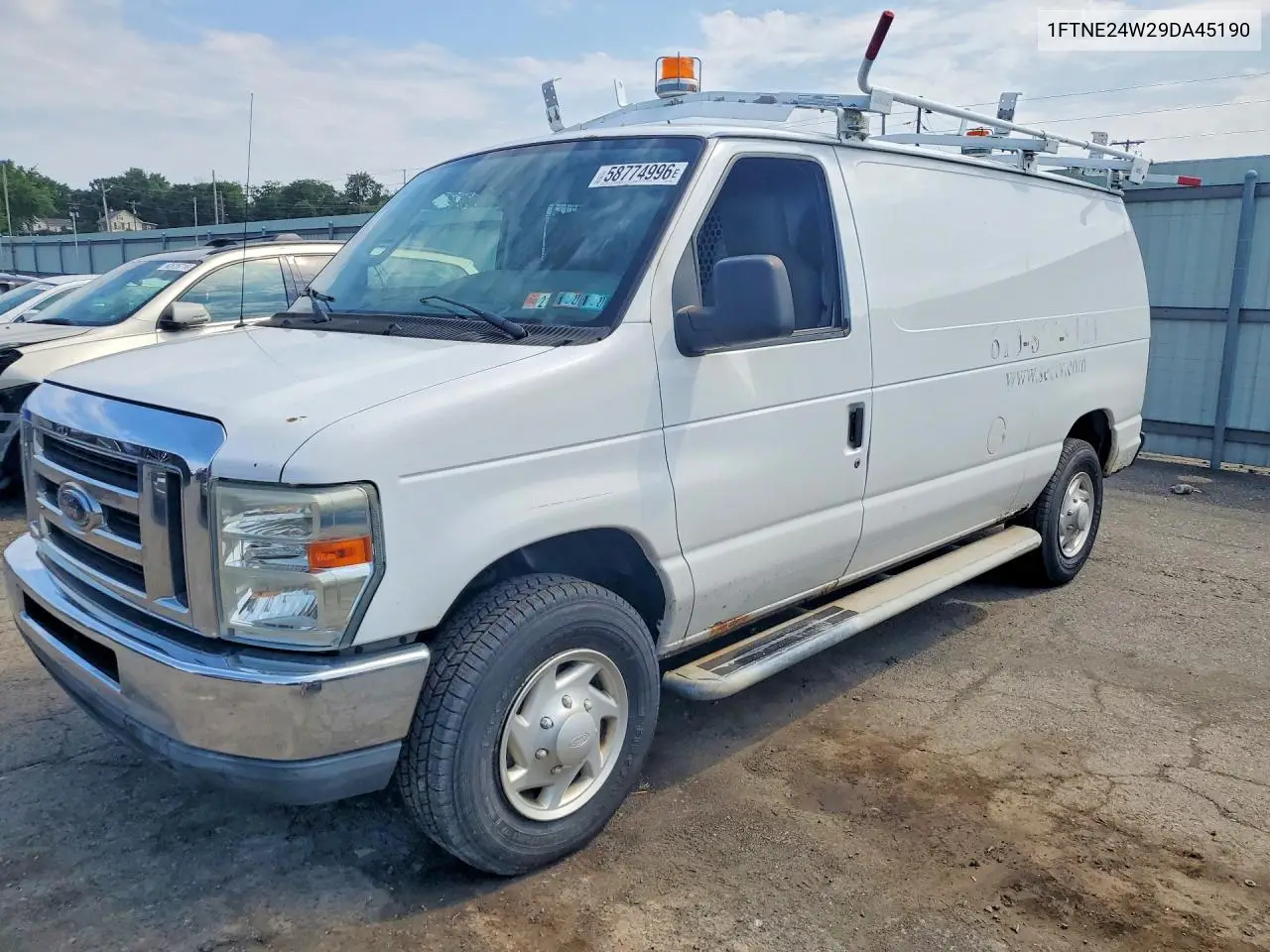 2009 Ford Econoline E250 Van VIN: 1FTNE24W29DA45190 Lot: 58774996