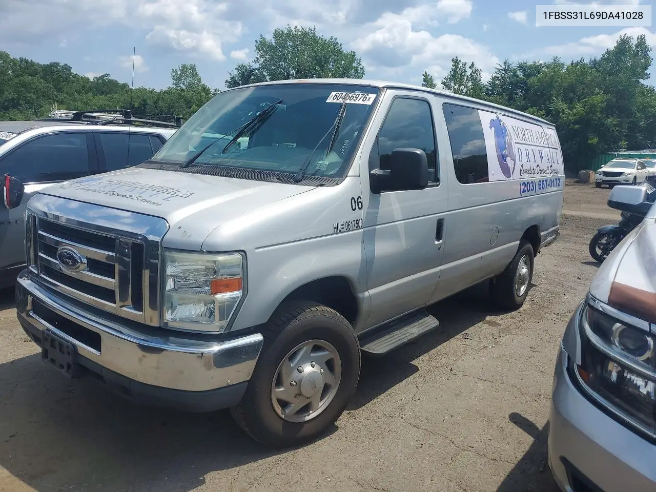 2009 Ford Econoline E350 Super Duty Wagon VIN: 1FBSS31L69DA41028 Lot: 60456976