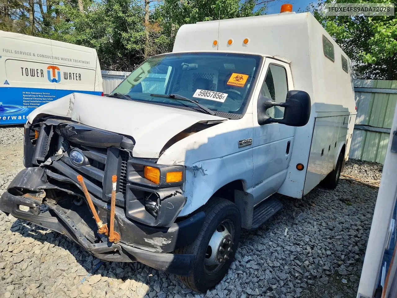 2010 Ford Econoline E450 Super Duty Cutaway Van VIN: 1FDXE4FS9ADA72028 Lot: 59857856
