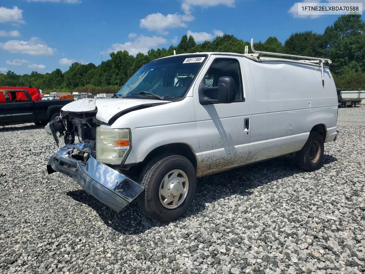 2011 Ford Econoline E250 Van VIN: 1FTNE2ELXBDA70588 Lot: 60517366
