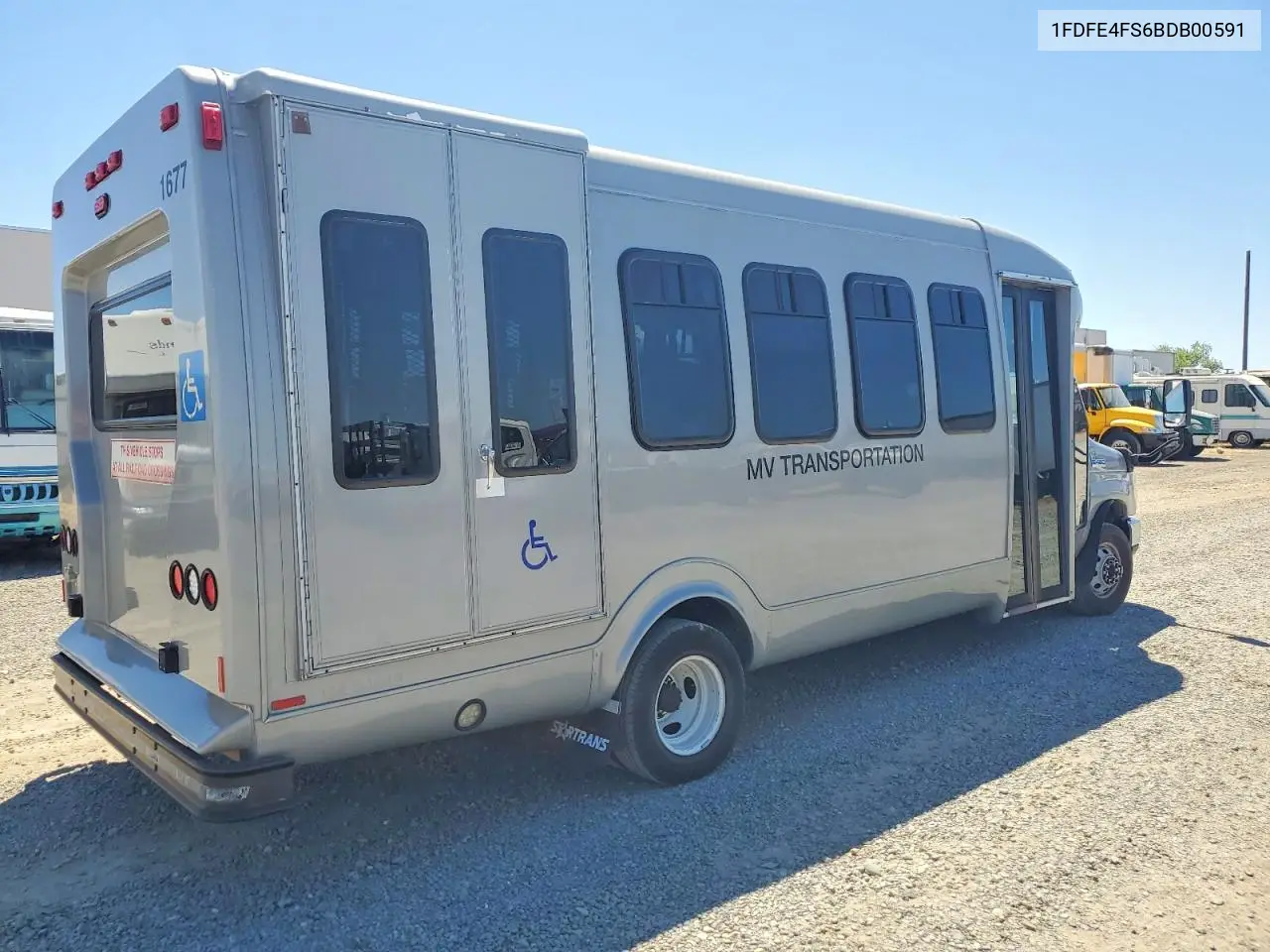 2011 Ford Econoline - Shuttle Bus VIN: 1FDFE4FS6BDB00591 Lot: 61357546