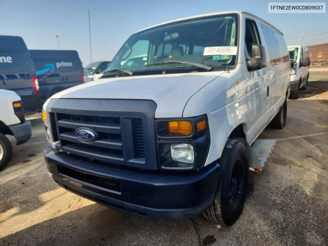 2012 Ford Econoline E250 Van VIN: 1FTNE2EW0CDB09037 Lot: 58146696