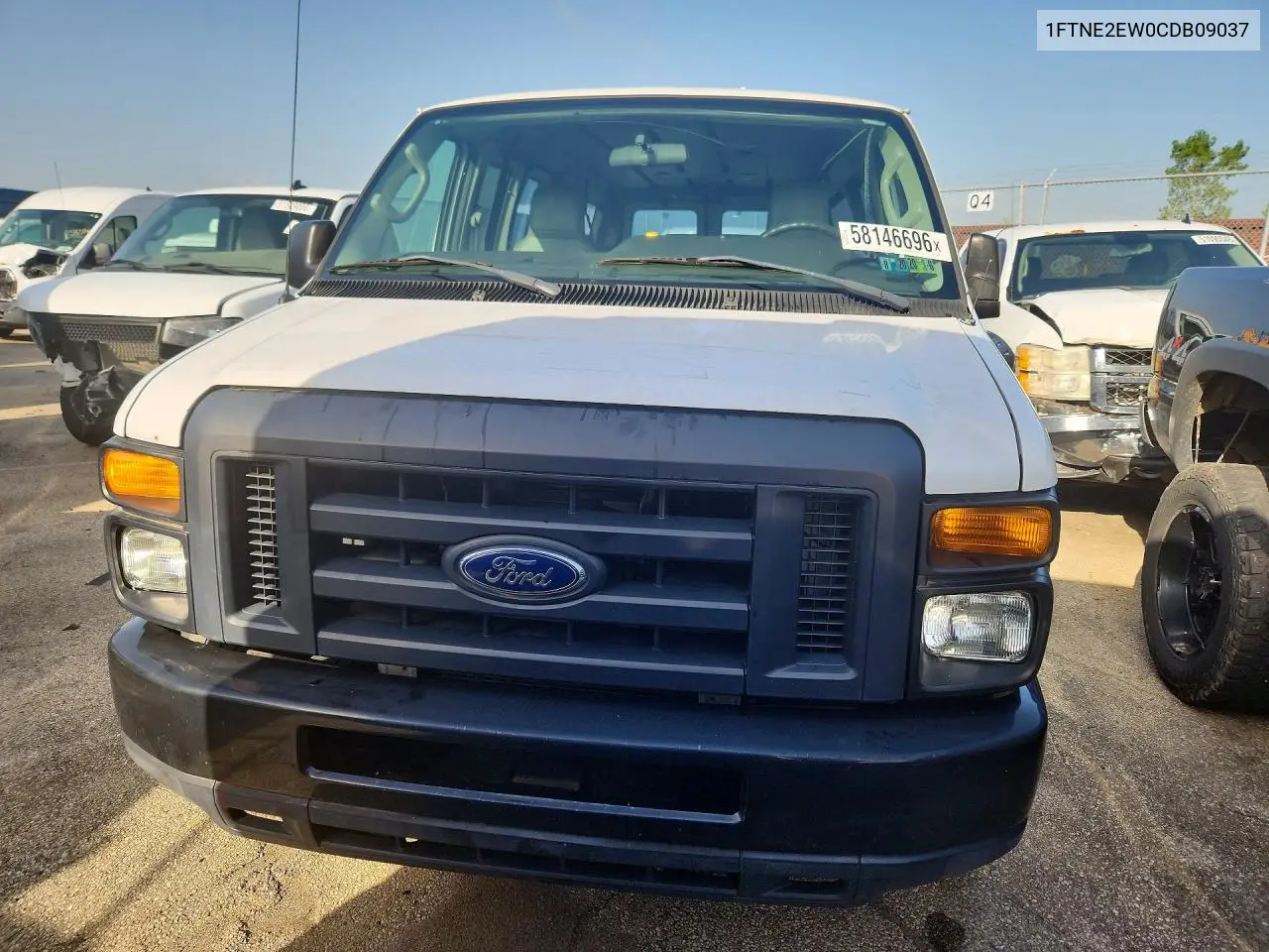 2012 Ford Econoline E250 Van VIN: 1FTNE2EW0CDB09037 Lot: 58146696