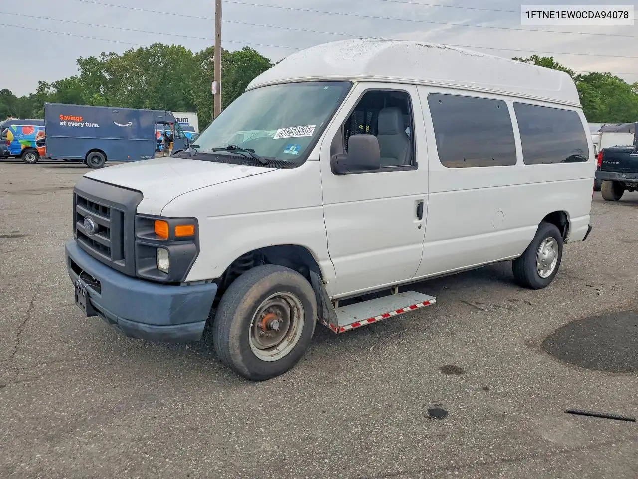2012 Ford Econoline E150 Van VIN: 1FTNE1EW0CDA94078 Lot: 58258536