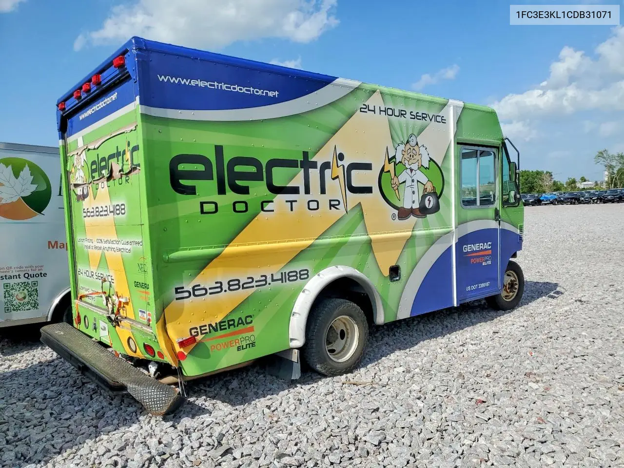 2012 Ford Econoline E350 Super Duty Stripped Chass VIN: 1FC3E3KL1CDB31071 Lot: 58798426