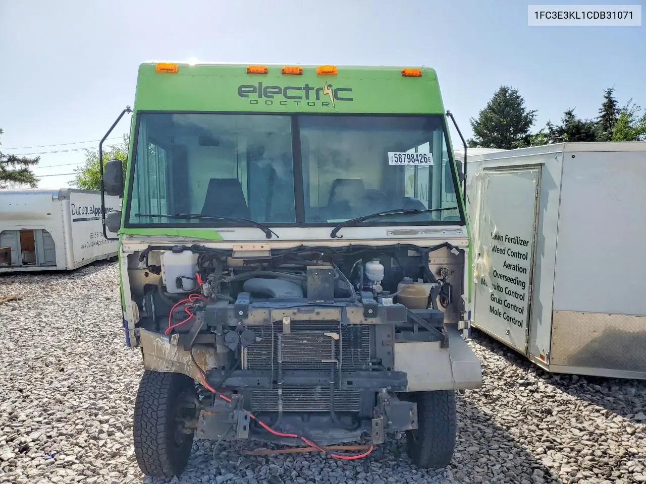 2012 Ford Econoline E350 Super Duty Stripped Chass VIN: 1FC3E3KL1CDB31071 Lot: 58798426