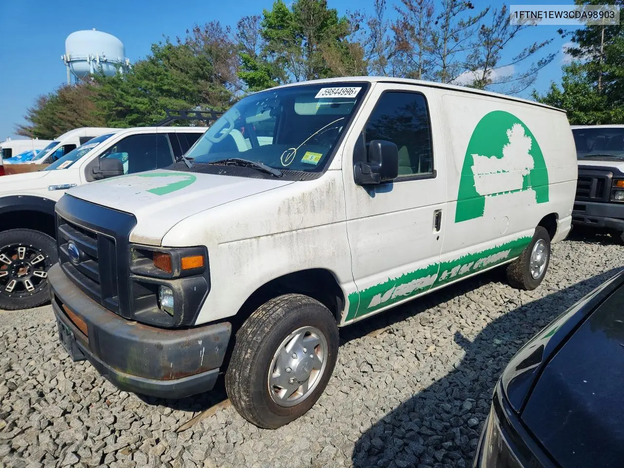 2012 Ford Econoline E150 Van VIN: 1FTNE1EW3CDA98903 Lot: 59844996
