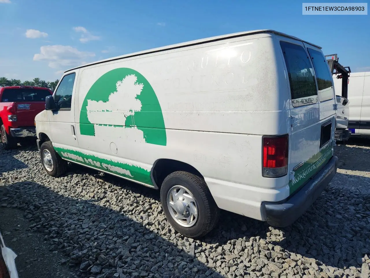 2012 Ford Econoline E150 Van VIN: 1FTNE1EW3CDA98903 Lot: 59844996