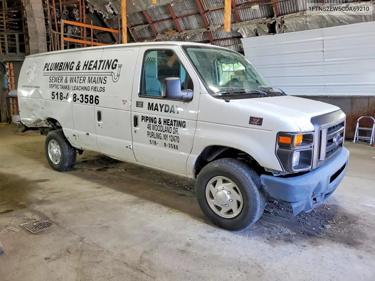 2012 Ford Econoline E250 Van VIN: 1FTNS2EW5CDA69210 Lot: 60191886