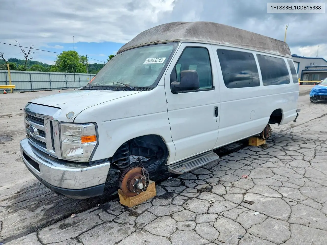 2012 Ford Econoline E350 Super Duty Van VIN: 1FTSS3EL1CDB15338 Lot: 60843046