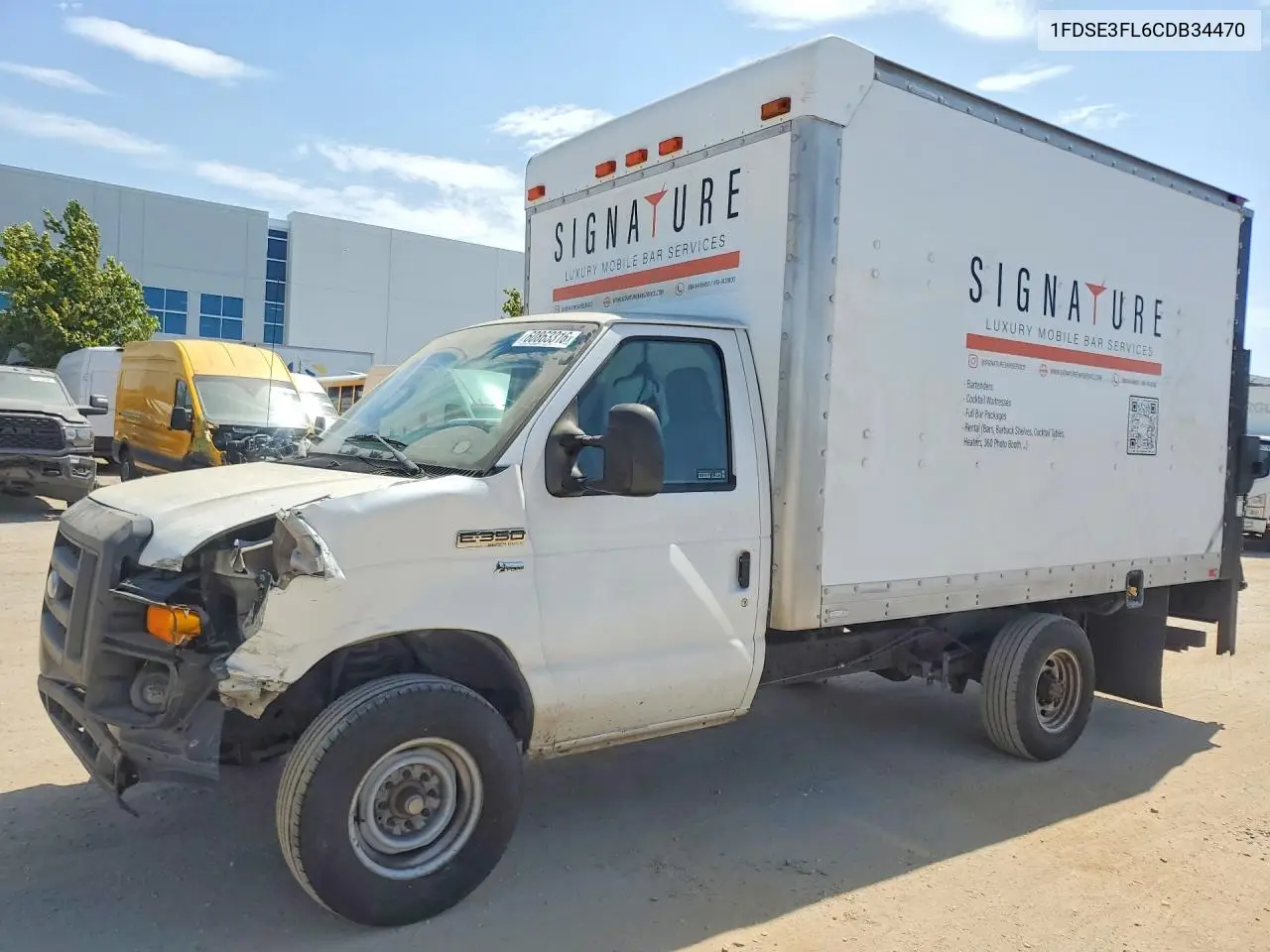 2012 Ford Econoline E350 Super Duty Cutaway Van VIN: 1FDSE3FL6CDB34470 Lot: 60863316