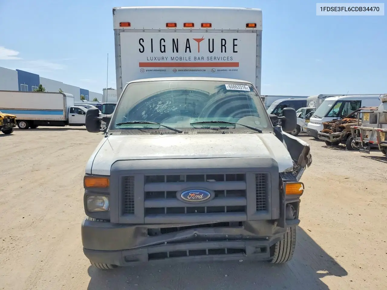 2012 Ford Econoline E350 Super Duty Cutaway Van VIN: 1FDSE3FL6CDB34470 Lot: 60863316