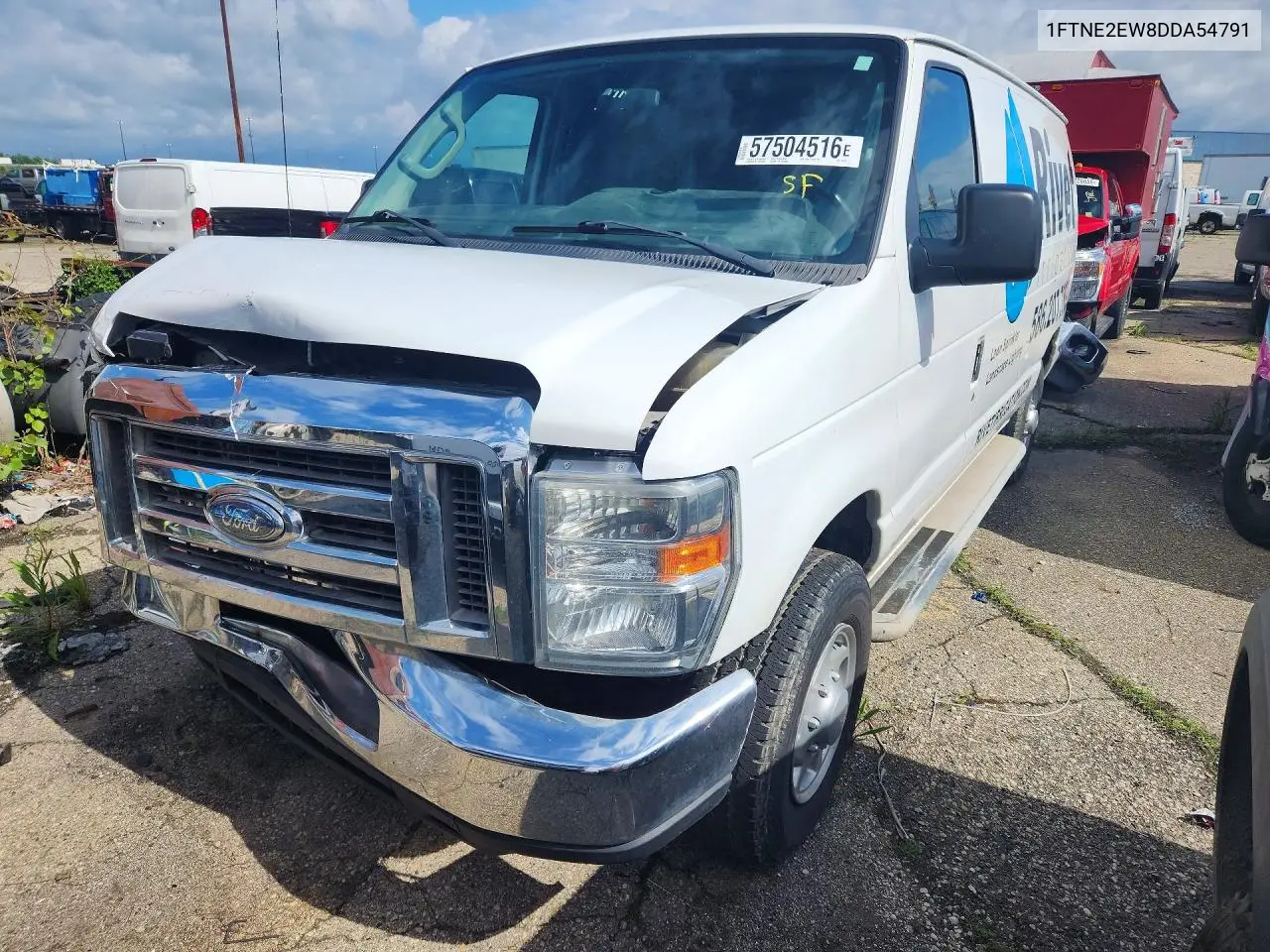 2013 Ford Econoline E250 Van VIN: 1FTNE2EW8DDA54791 Lot: 57504516