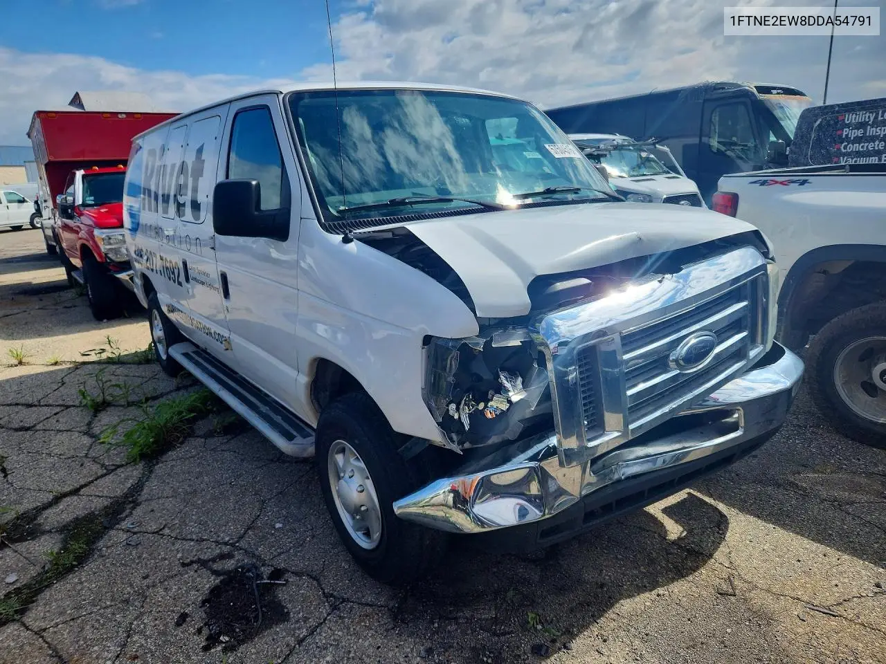 2013 Ford Econoline E250 Van VIN: 1FTNE2EW8DDA54791 Lot: 57504516